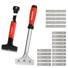 Goldblatt 2PC Razor Blade Scraper Heavy Duty 20PCS 4in Blades Floor Scraper Tool