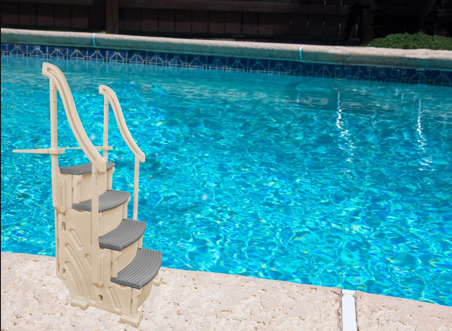 Confer CCXAG 4-Step Above Ground Swimming Pool Entry System Step - Choose Color gallery