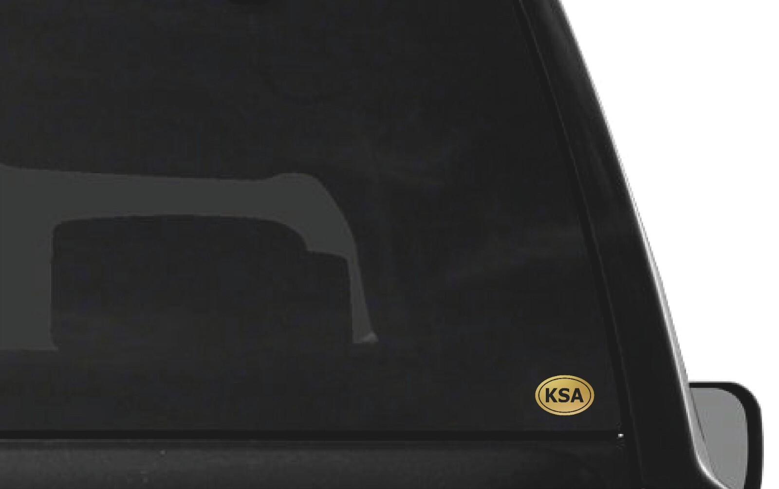Saudi Arabia country initials Vinyl Decal Window Oval KSA Laptop Sticker gallery