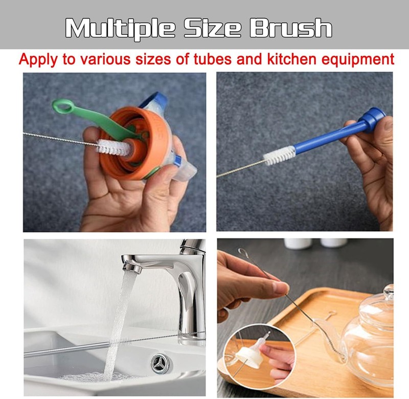 Bottle Cleaner Brushes Set Pipe Bong Cleaner Glass Tube Cleaning Brush Household gallery