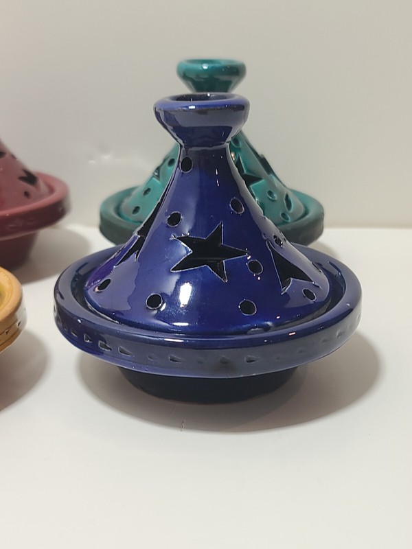 4. Ceramic Tajine Moroccan handcrafted beautiful 4" gallery