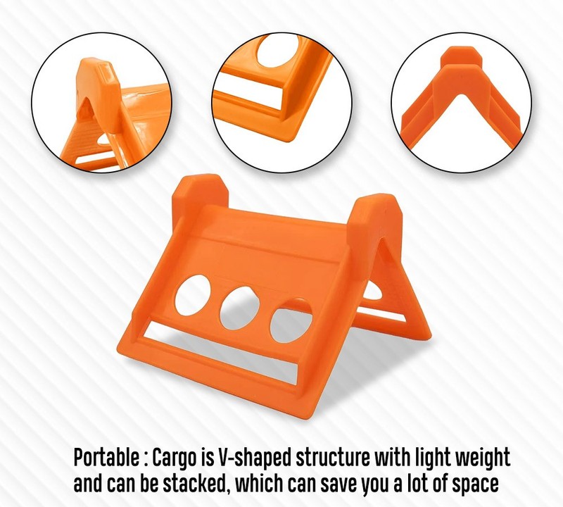 40Pcs Orange 4"x6" Flatbed Corner Edge Protectors w/ Carrying Case for Straps gallery