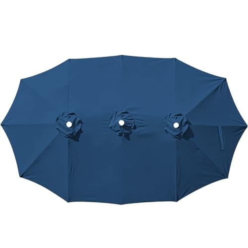 15ft Double-sided Umbrella Replacement only fits 15ft 12ribs Frame Navy Blue gallery