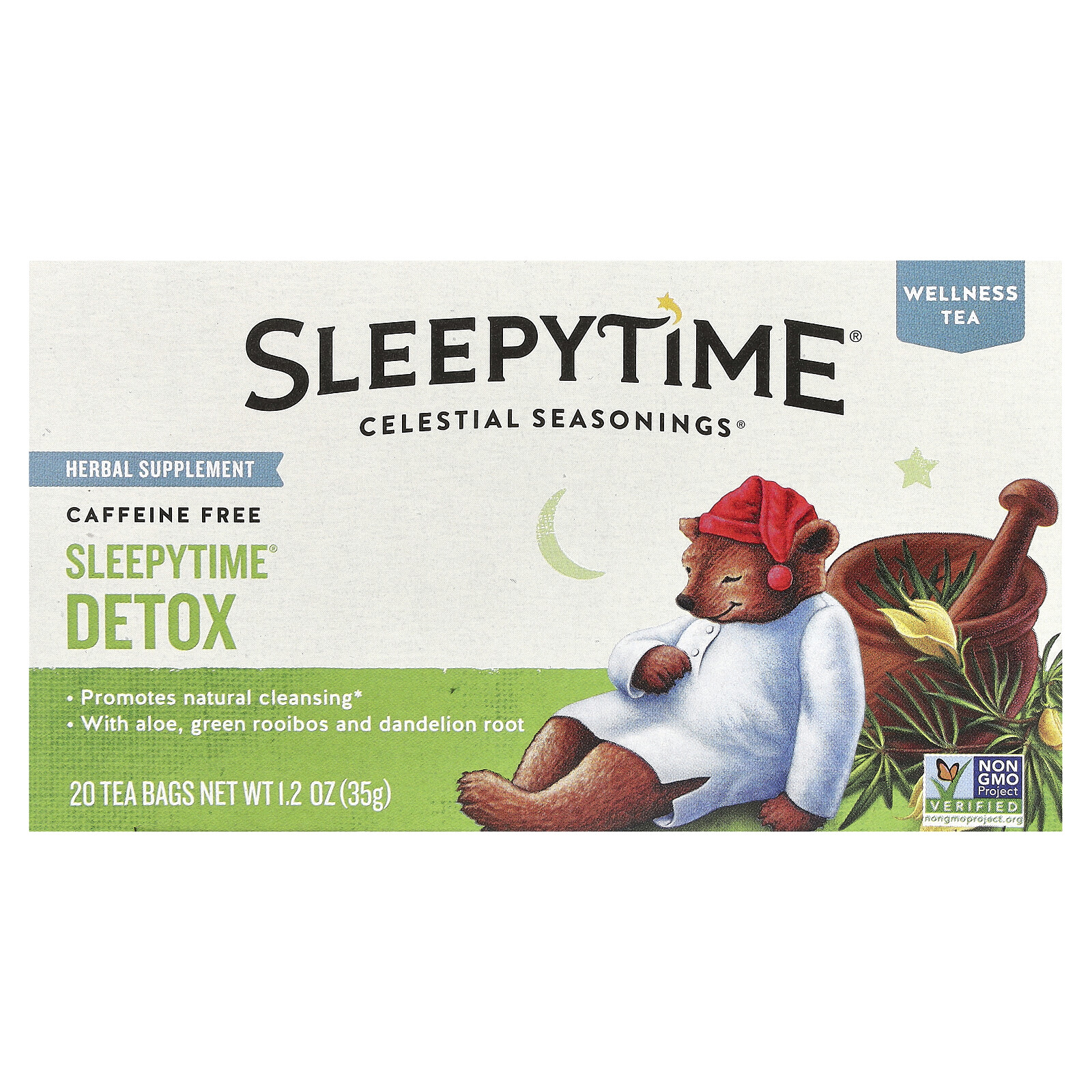 Sleepytime® Detox, Wellness Tea, Caffeine Free, 20 Tea Bags, 1.2 oz (35 g) gallery