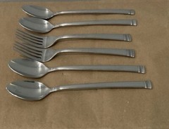 Reed & Barton WINTHROP 4 Beverage Spoons 2 Salad Forks Stainless Glossy Flatware