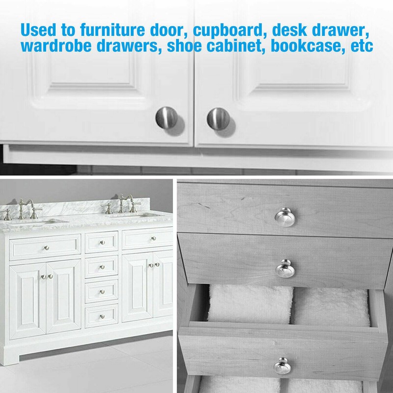 10PCS Cabinet Knobs Brushed Nickel Drawer Pulls Door Handles Kitchen Hardware gallery