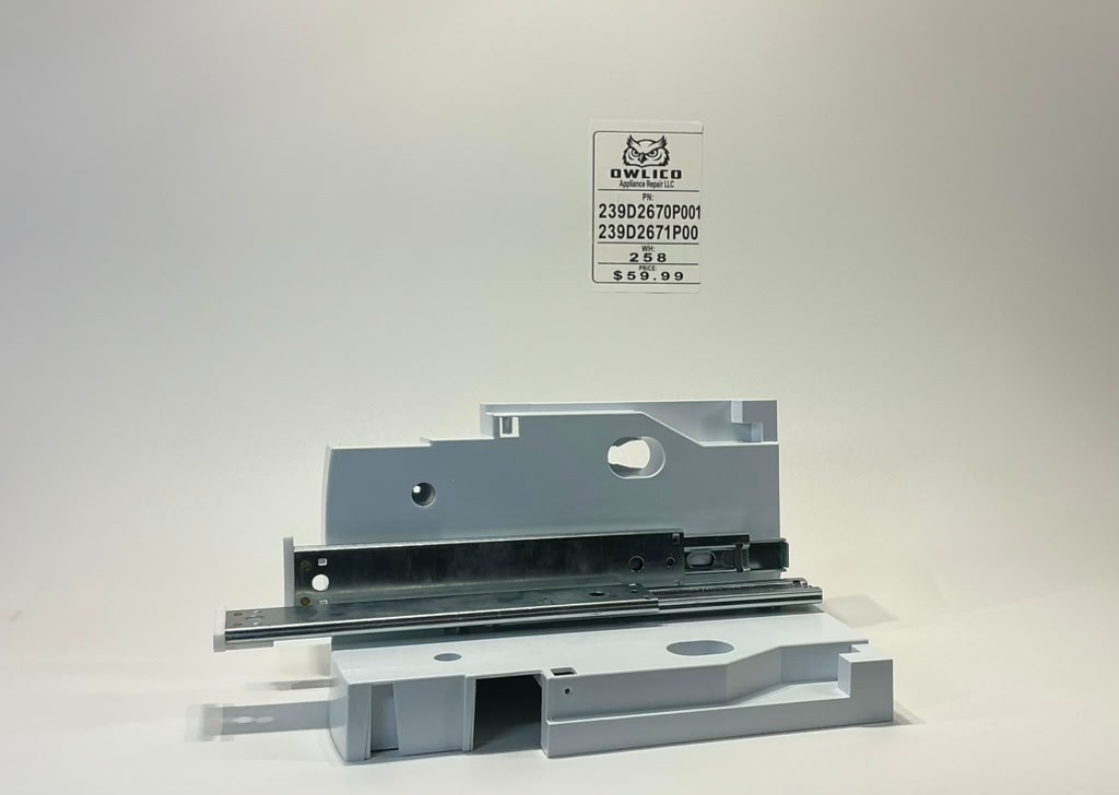 GE Refrigerator Slide Rail Set 239D2671P001 239D2670P001 OEM WTY RTS gallery