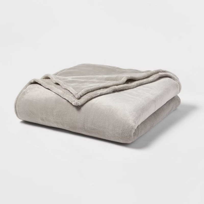 Threshold Microplush Throw Blanket Oversized 92x90 Midweight Post-Consumer gallery