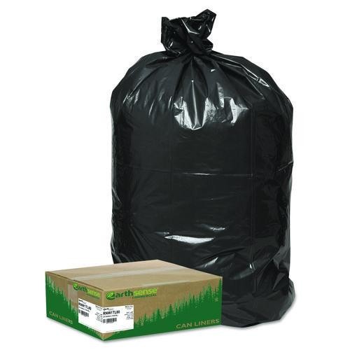 Earthsense Large Trash & Yard Bags, 33 gal, 32.5" x 40", Black, 80/Carton gallery