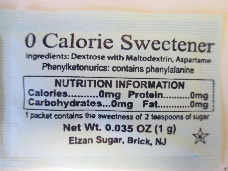 GENERIC SUGAR SUBSTITUTE ASPARTAME BLUE 2000 PACKETS SWEETENER gallery