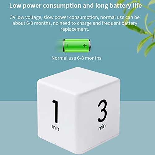 Cube Timer 1 3 5 10 Minutes - Flip Countdown Visual Timer for Time 1-3-15 gallery