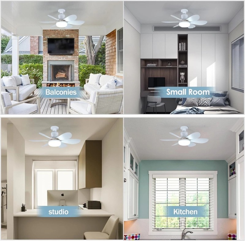 Socket Ceiling Fans with Lights and Remote- Socket Fan light with Dimmable Led gallery