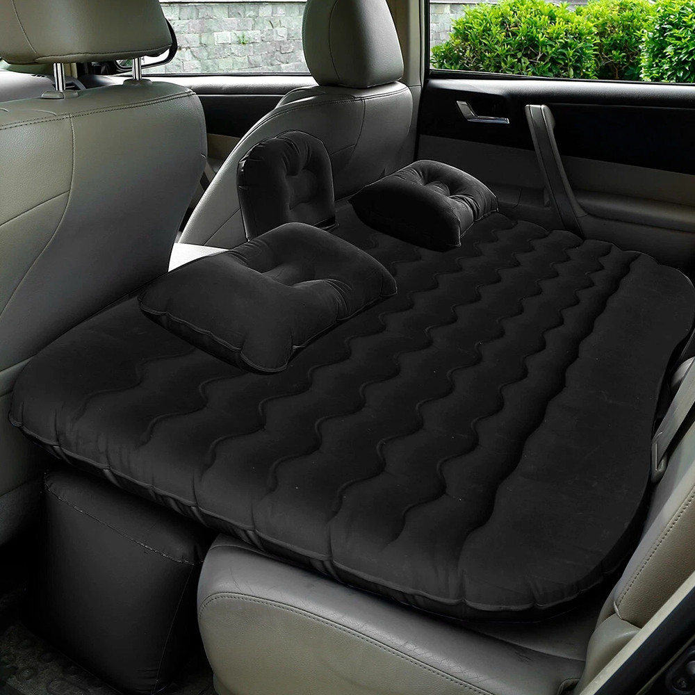 Inflatable Travel Car Air Mattress Back Seat Bed and Rest W/Pillows Pump and Bag gallery