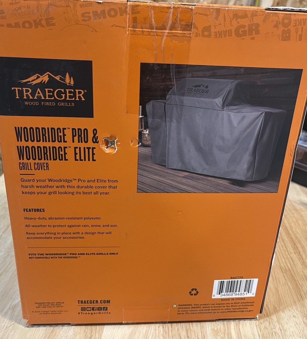 🔥🔥 Traeger BAC775 Full Length Grill Cover Woodridge Pro & Elite Pellet Grills gallery