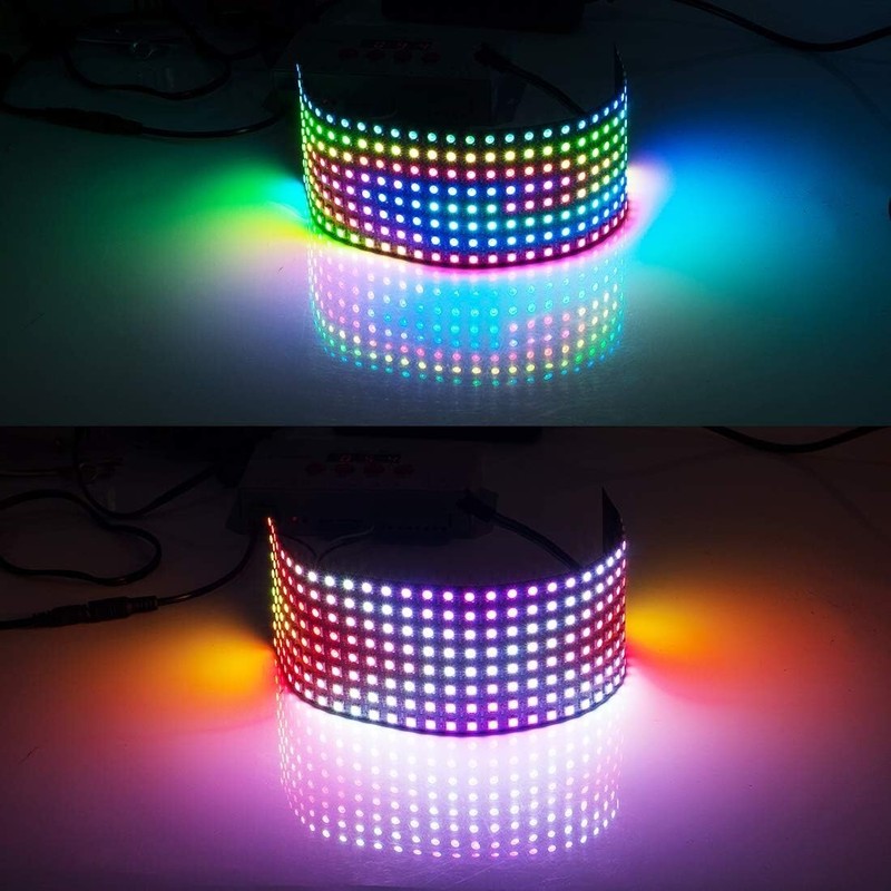 WS2812B LED Matrix Panel 8x32 256 Pixel RGB 5050 Individually Addressable DC5V gallery