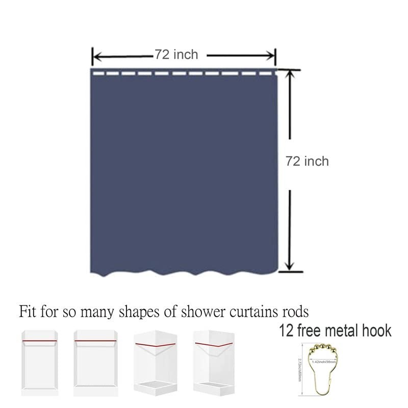 Velvet Burgundy Shower Curtains for Bathroom260 GSM Heavy Duty Red Fabric Lux... gallery