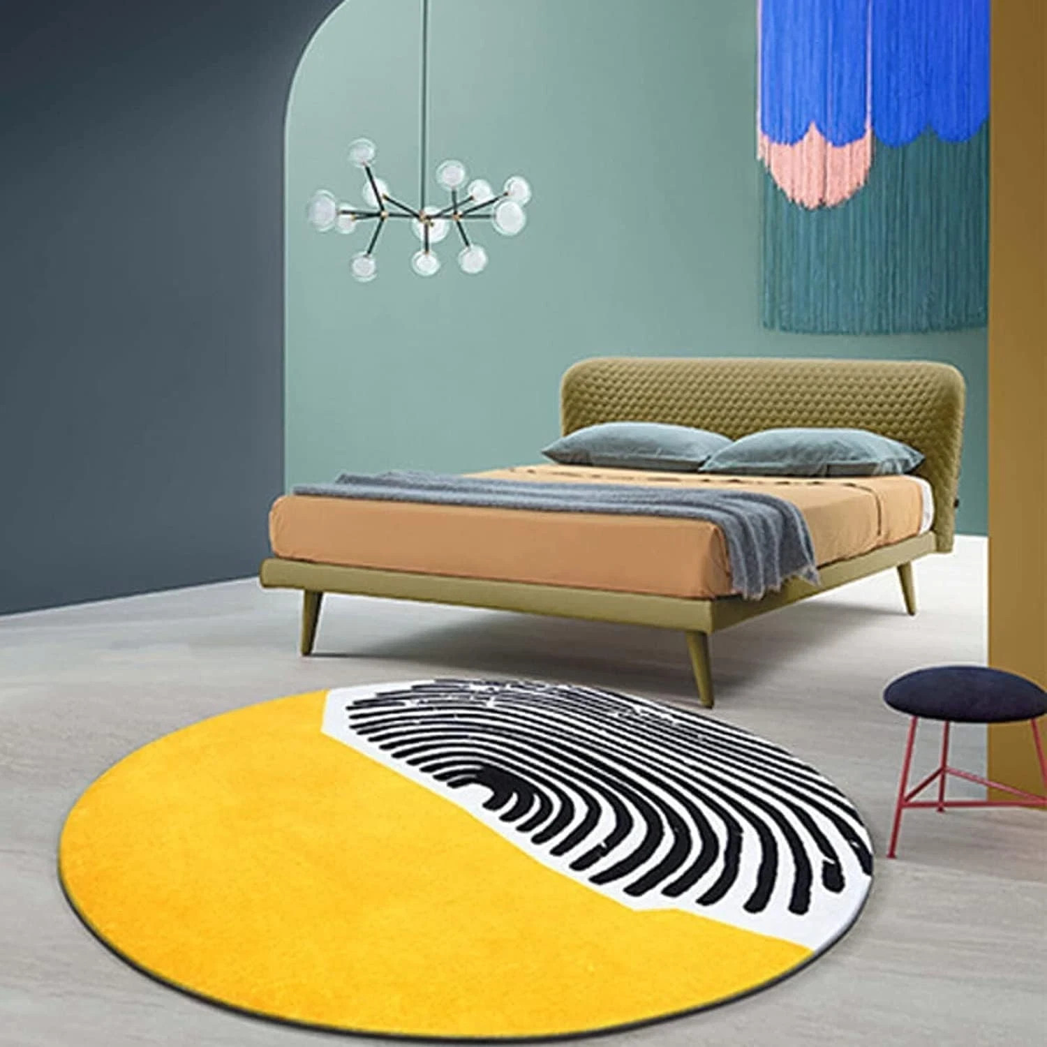 Modern Round Area Rug – Hand-Tufted with 100% NZ Wool, Thick & Soft Circular gallery