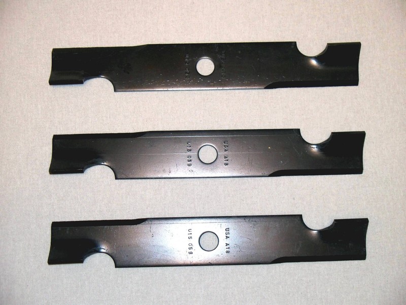 #19 NEW 3-pc set Oregon 92-029 U15-059 Exmark Radius E-Series Mower Blade gallery