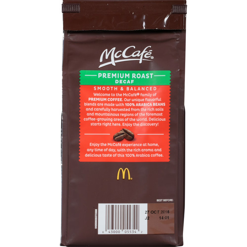 McCafe Premium Roast Decaf, Medium Roast, Ground Coffee, 12 oz gallery