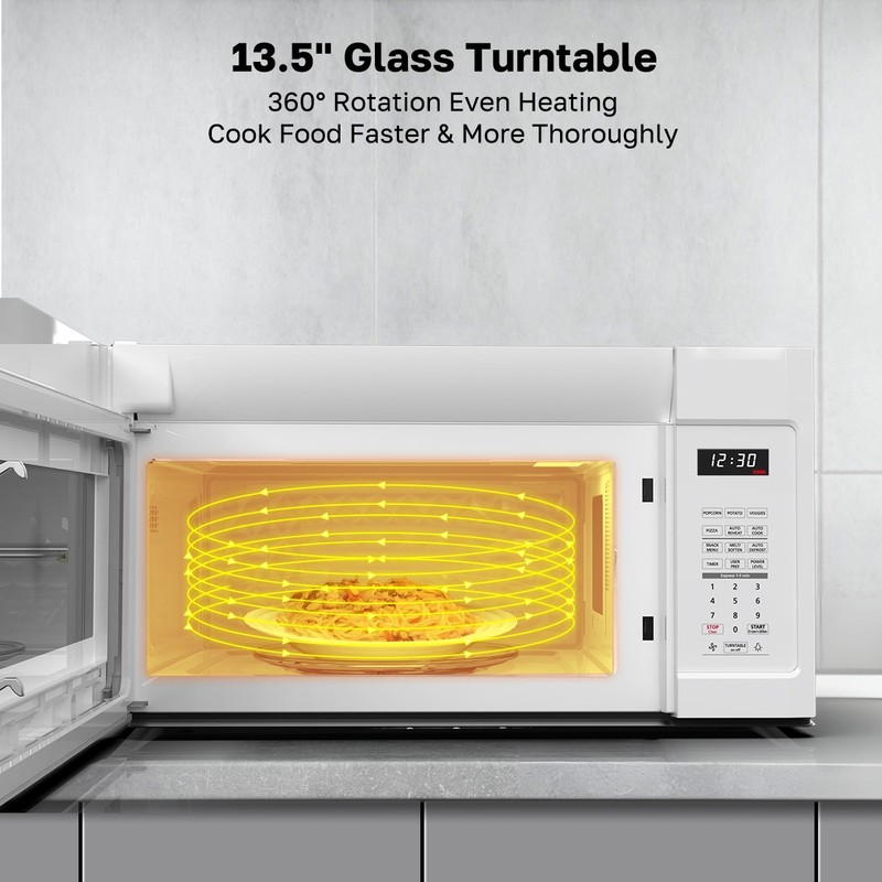 30" Over-the-Range Microwave 1.9 Cu.Ft. 400CFM 11 Power Levels for RV Tiny Home gallery