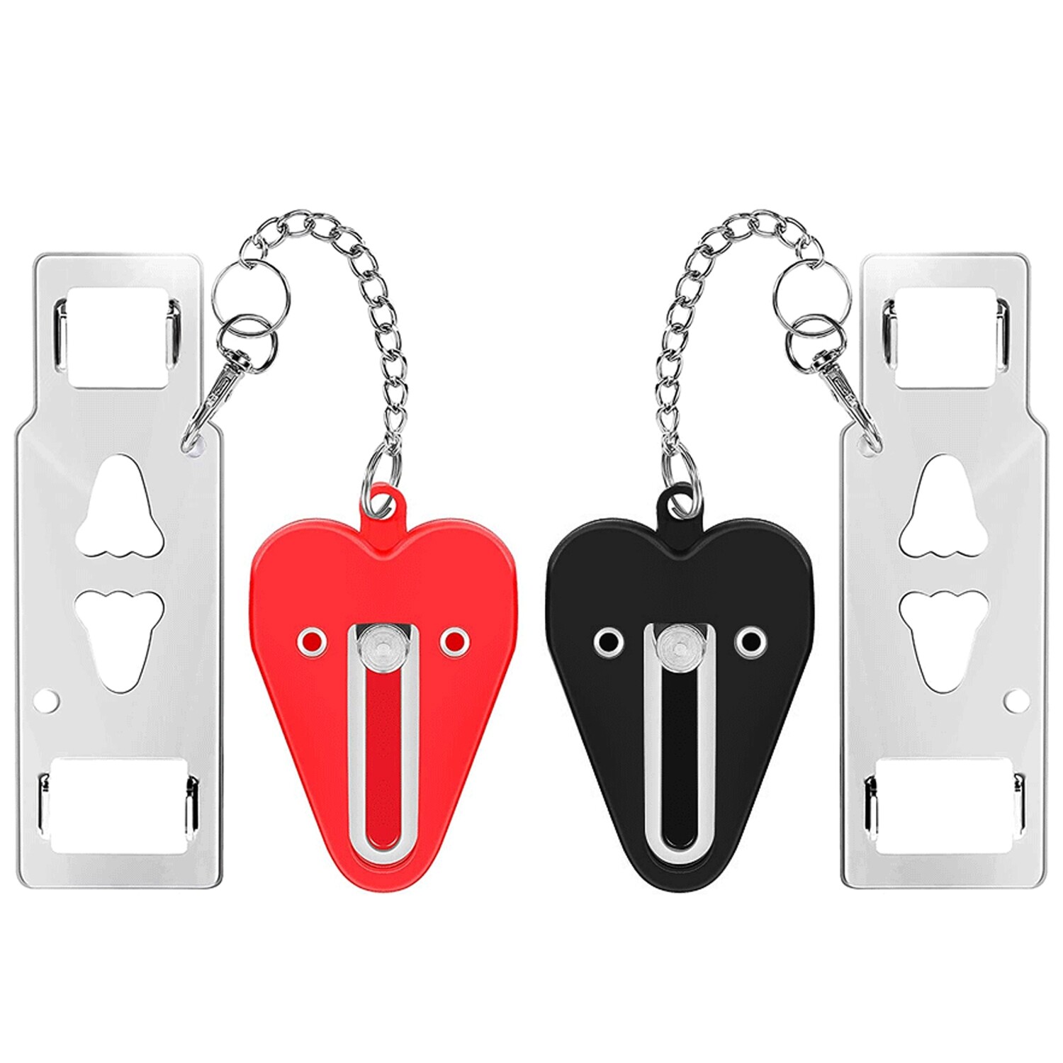 2PCS Anti-theft Portable Door Lock Safety Security Tool for Home Hotel Travel gallery