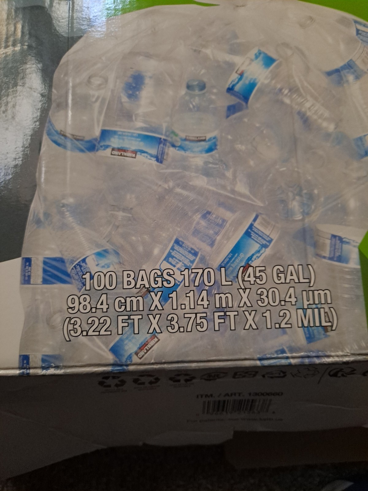 45 Gal. Clear Trash Bag 50-75 Bags (Exact Number Uncertain) gallery