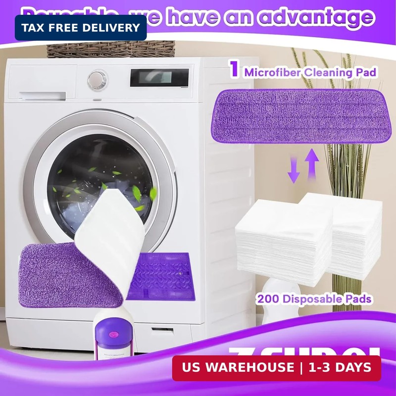 6 Pack Reusable Microfiber Mop Pads for Swiffer PowerMop, 13-16 Inch Spray Mop R gallery