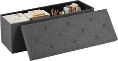 43 Inch Folding Storage Ottoman Bench