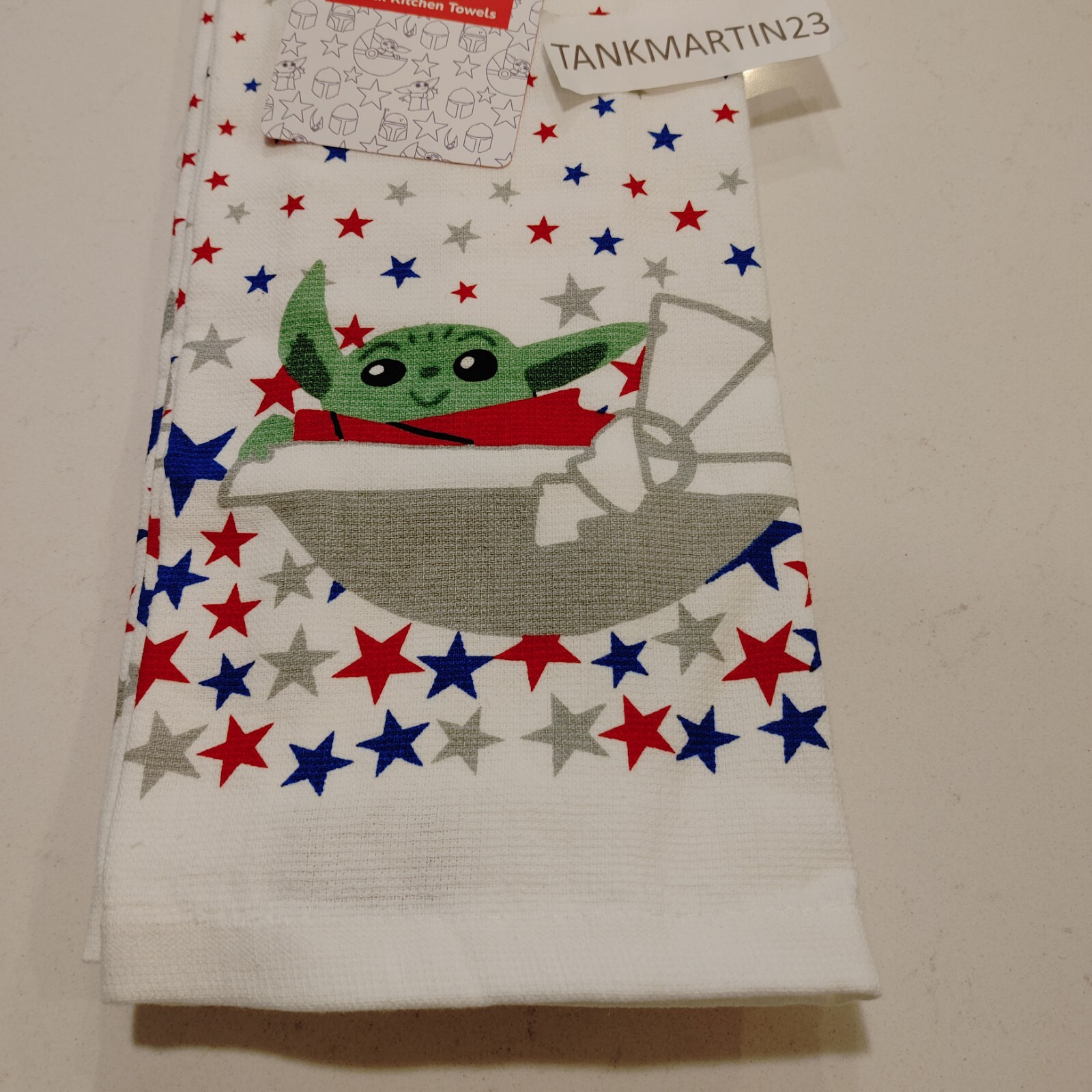 Star Wars Kitchen Hand Towels USA Patriotic 4th of July America Grogu Yoda gallery
