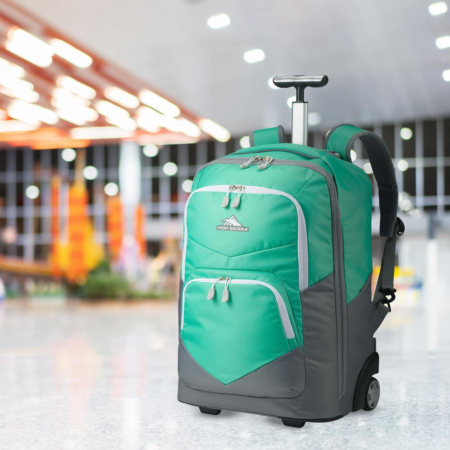 Freewheel Pro Wheeled Backpack with 360 Degree Reflectivity, Adjustable Handle,  4