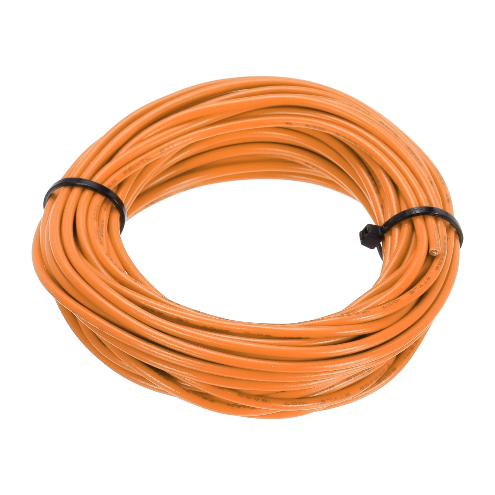 Stranded Hook-Up Wire UL1007 18AWG Gauge PVC Tinned Copper Wire 7.5m 25ft Orange gallery