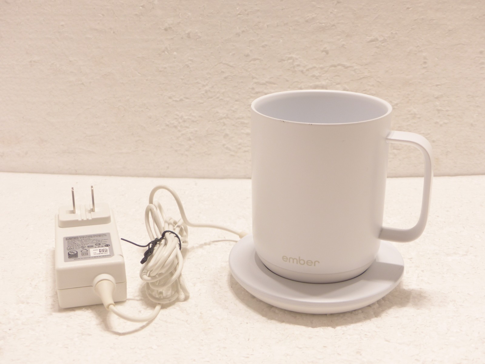 Ember Smart Mug 2 10oz. Temperature App Control White CM19 w/ Charger Base WORKS gallery