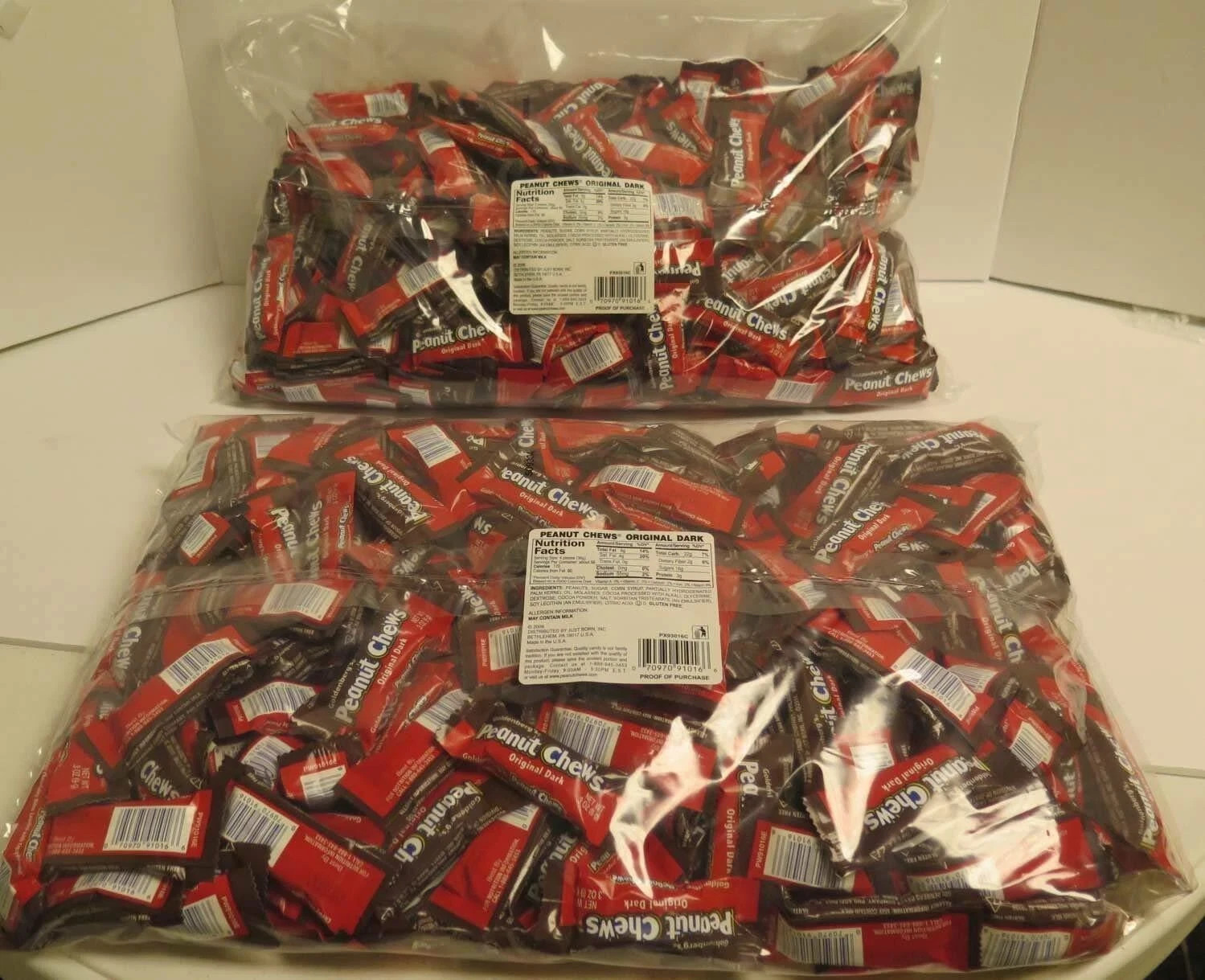 Original Dark Chocolate Goldenberg's Peanut Chews 225 Count , 4 Lbs - 1 BOX gallery