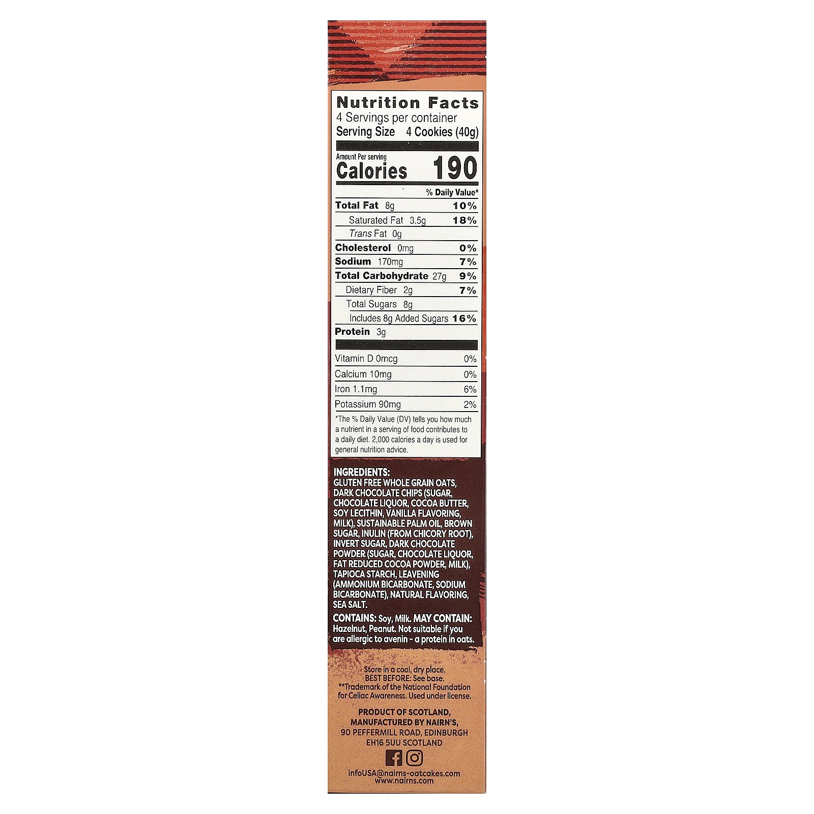 Oat Grahams, Gluten Free, Chocolate Chip, 5.64 oz (160 g) gallery