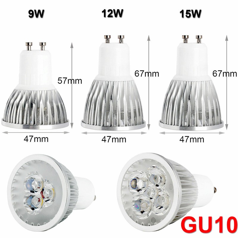 110V 220V Dimmable LED Spotlight Bulbs GU10 MR16 E27 E14 9W 12W 15W Light Lamps gallery