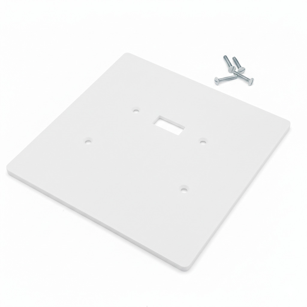 Oversize Combination Wall Plate Blank + Toggle Switch Cover 6x6 Jumbo 2-Gang gallery