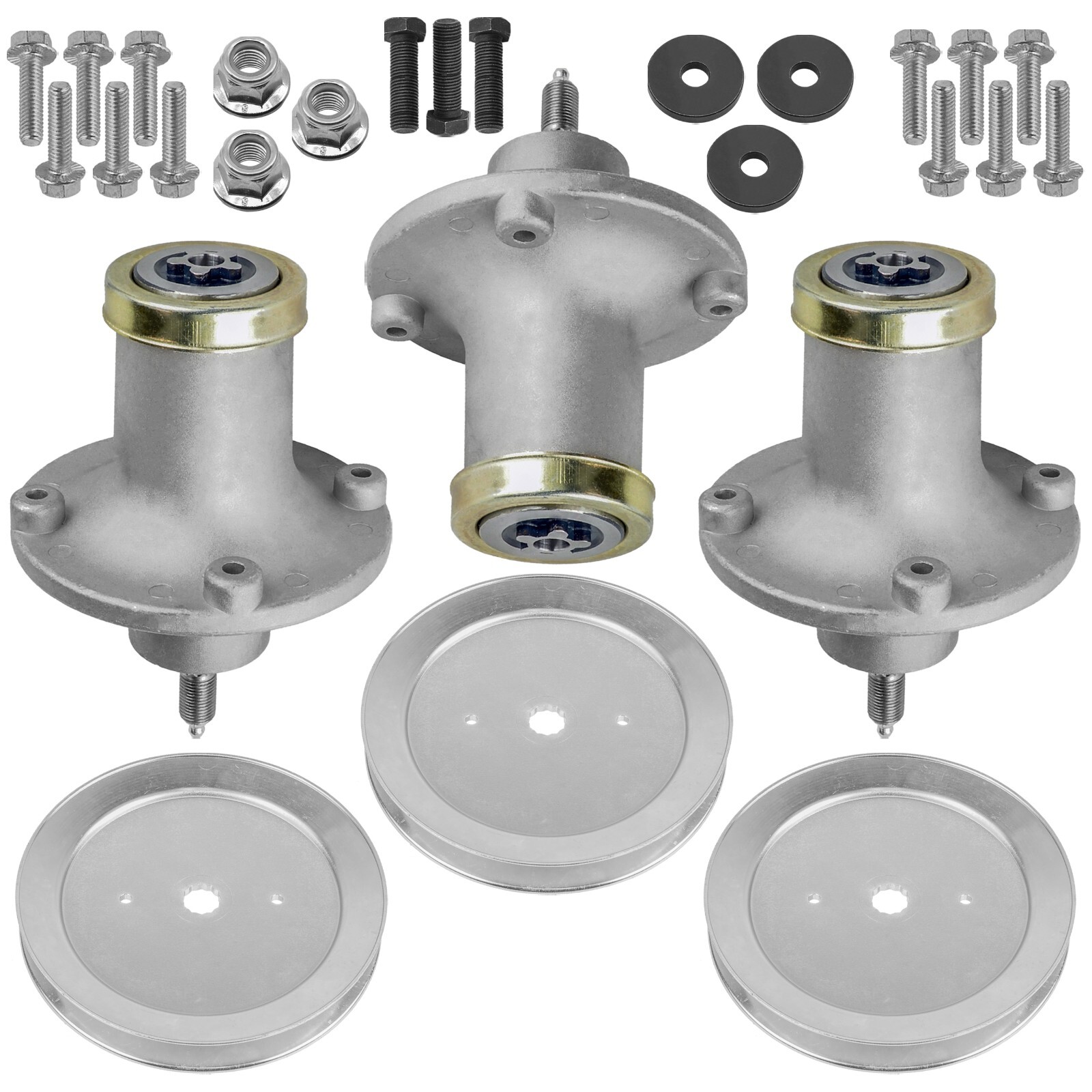 3 Spindle Assembly with Pulley fits Husqvarna MZT61 MZ61 MZ6125 MZ6128 gallery