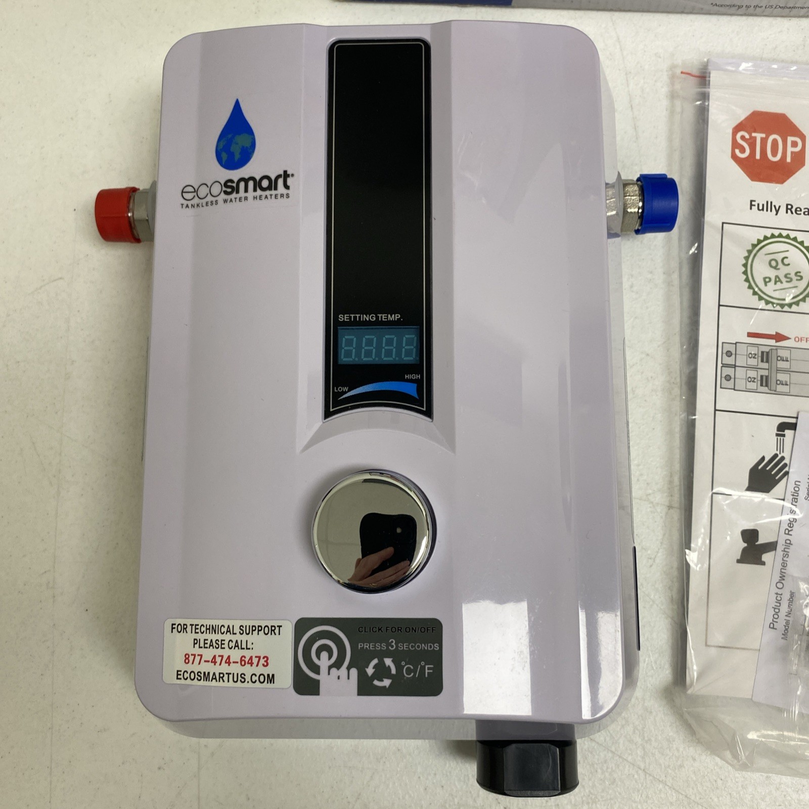 EcoSmart ECO 8 Tankless Electric Water Heater 8 kW 240V gallery