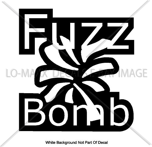 Fuzz Bomb Original Graphic Design Various Sizes & Colors Die Cut Vinyl Decal gallery