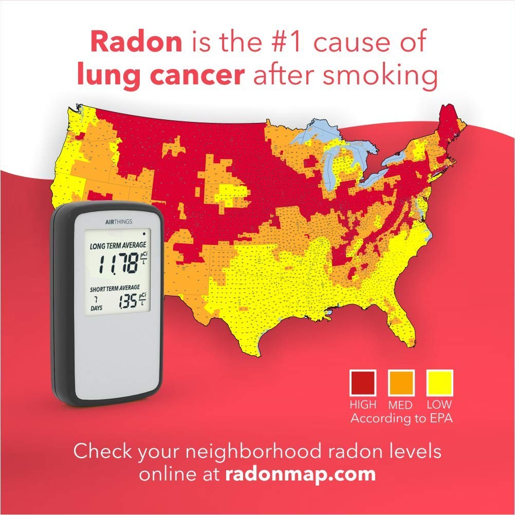Corentium Home Radon Detector 223 Portable, Lightweight, Easy-to-Use, (3) AAA... gallery