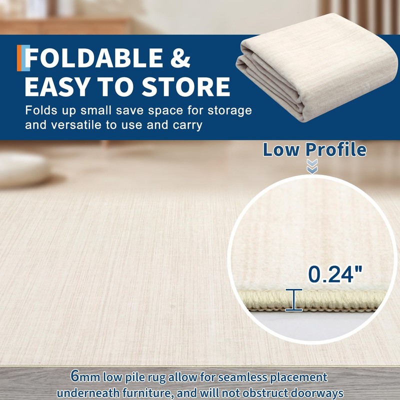 Washable Runner Rug 2x6 Modern Solid Color Kitchen Runner Mat Minimalist Plai... gallery