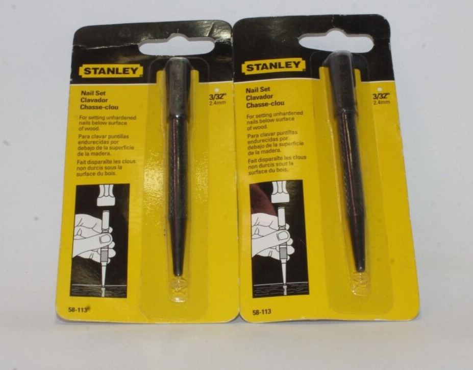 Stanley 58-113, Nail Set 3/32 Inch-Set Of Two gallery
