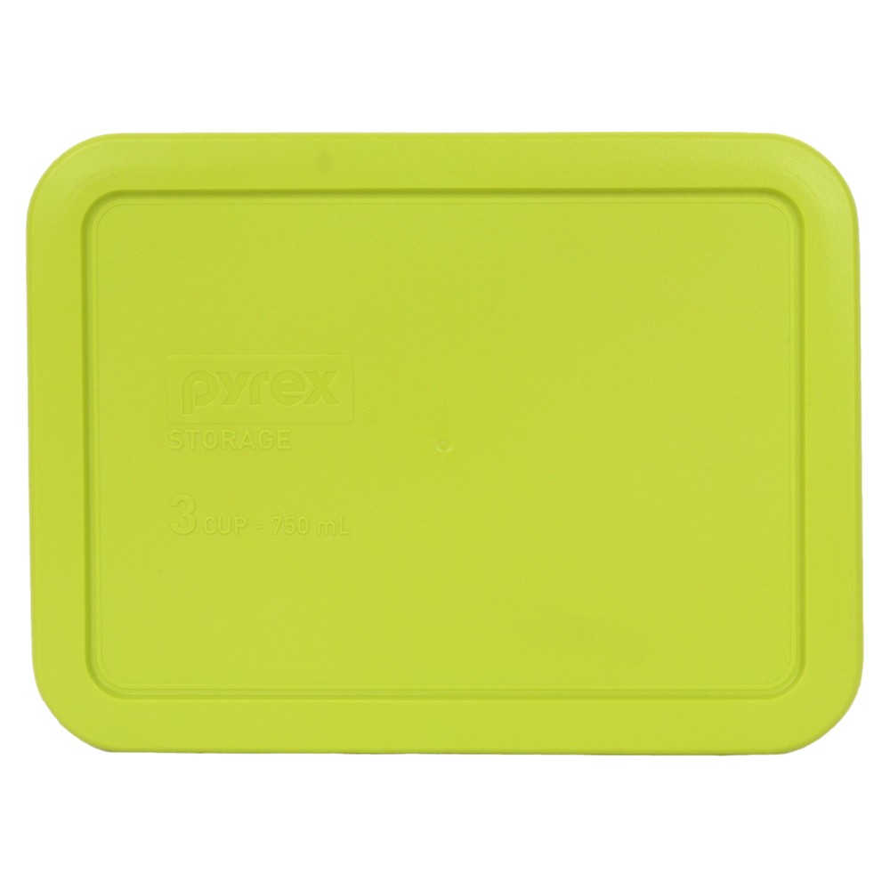 Pyrex 7210-PC Rectangle 3 Cup Storage Lid Cover Edamame Green for Glass Dish