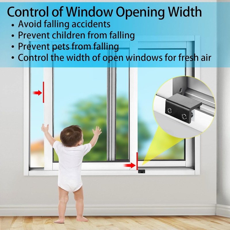 Sliding Window Locks 4 Pack with Key for Enhanced Home Security gallery