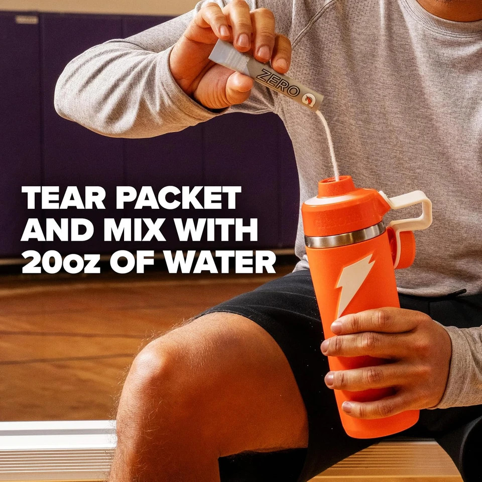 GATORADE G ZERO POWDER, Orange SUGAR FREE Packets 10 Single Packets QUICK STICKS gallery