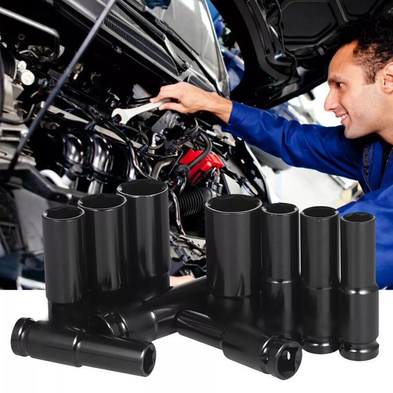 1/2Inch Impact Sockets Set 20 PCS Drive Metric 8mm-32mm Deep 6-Point Set w/ Case gallery