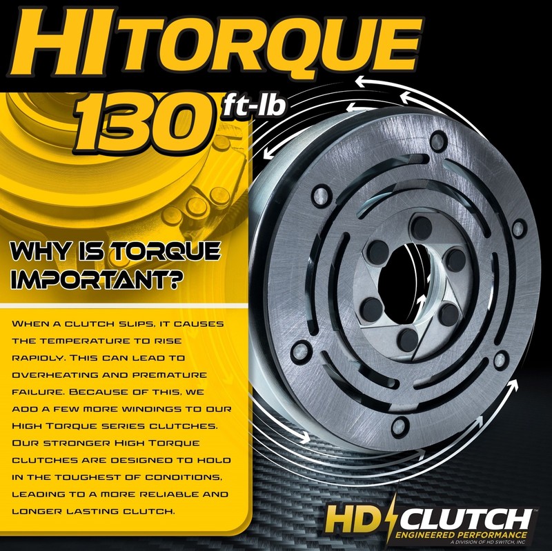 HiTorque 130ft-lb BIGBearing Billet Pulley PTO Clutch E-6317 for Country Clipper gallery