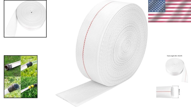 2" ID x 65 FT Polyester Flat Hose - Versatile for Sump Pumps & More gallery