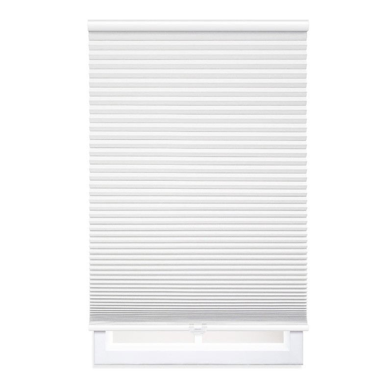 Cordless Polyester Blackout Cellular Shade 1-Piece White 35" W x 72" L gallery