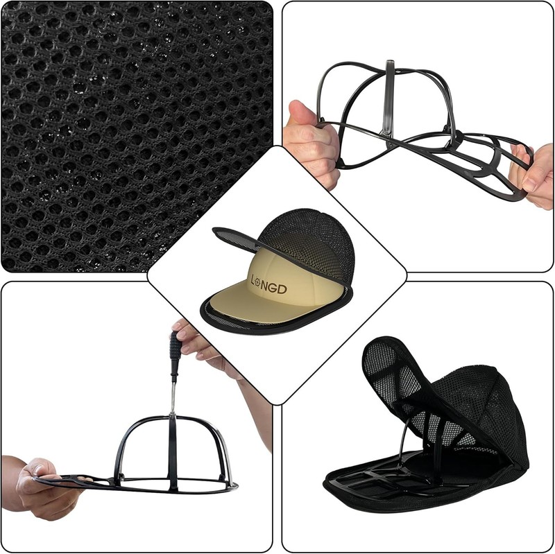 Hat Washer for Baseball Caps Sturdy Cleaning Protector with Frame Cage Laundry gallery